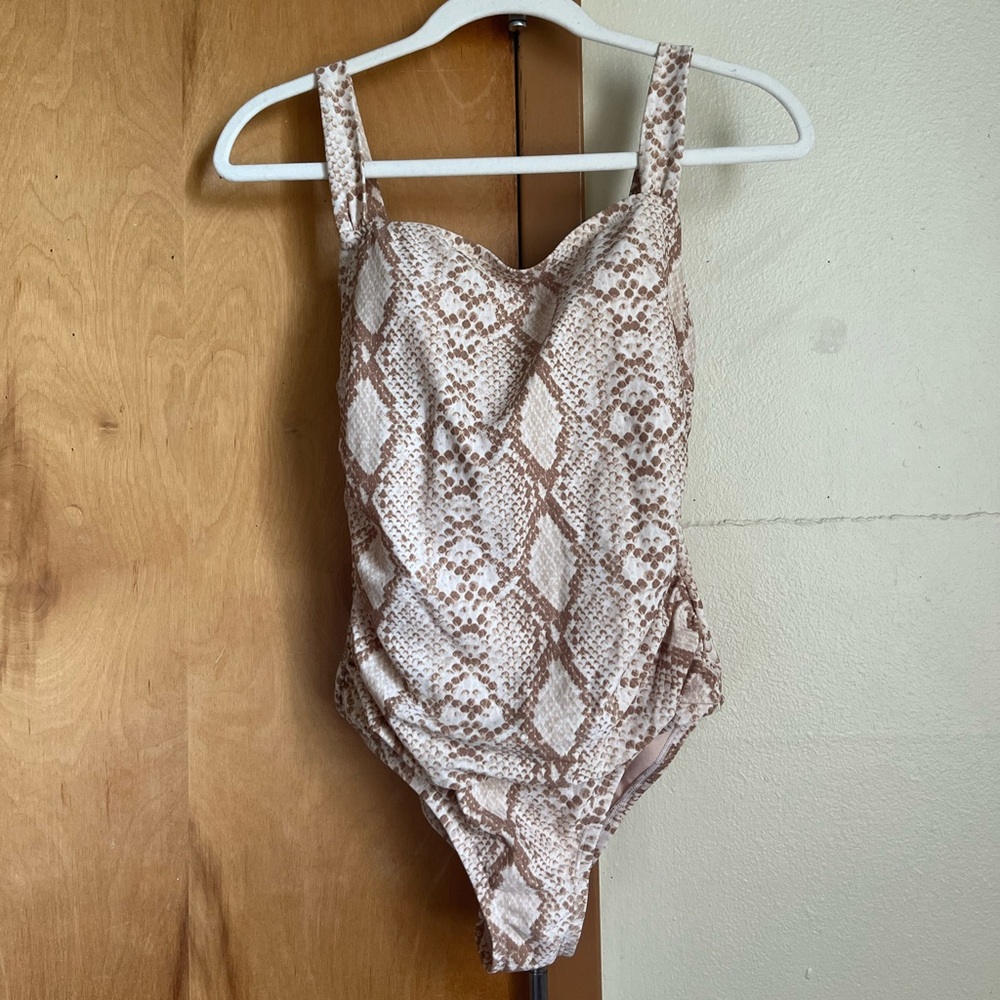 Kona sol bathing suit bikini one piece snakeskin never worn before